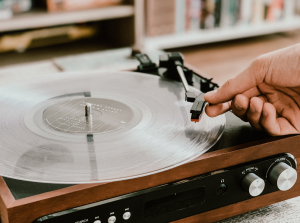 Crystals were used to create record players